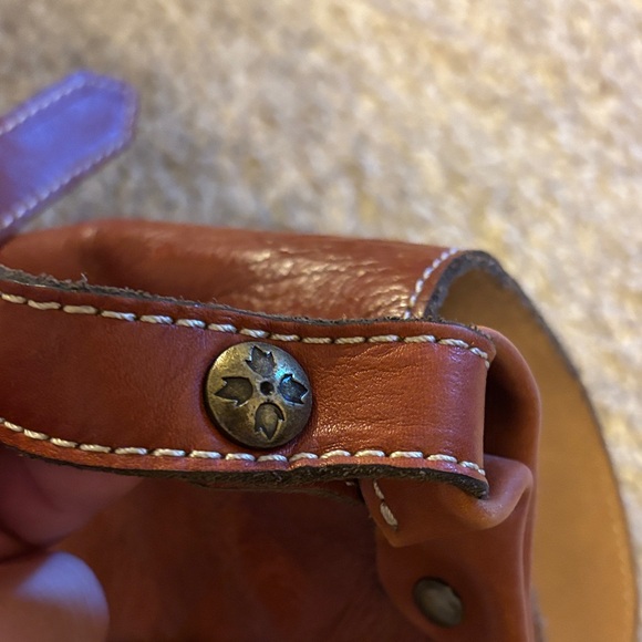 Patricia Nash Cognac Leather Satchel - Picture 6 of 7